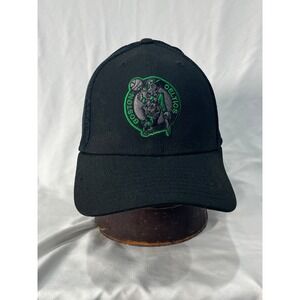 New Era Boston Celtics Black Mesh Back Flex Fit Baseball Cap NBA Medium